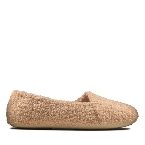 Clarks Womens Cozily Snug Slippers Caramel | CA-3986052